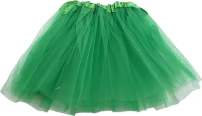 Produktbild von Tüllrock Kinder Grün Tutu 30cm Ballett Rock Kostüm Mädchen Fasching Karneval Party