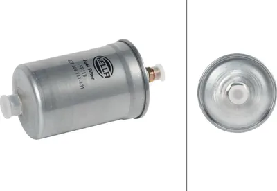 Image de Filtre à carburant Filtre en ligne Ø 90 mm HELLA pour, entre autres, MERCEDES-BENZ CLASSE S