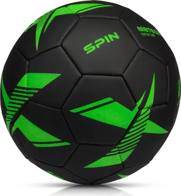 Obrázek produktu pro Fotbalový míč Meteor SPIN velikost: 5 black/green
