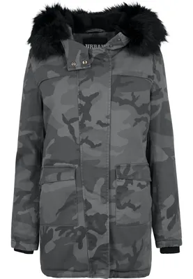 Produktbild von Urban Classics Ladies - OVERDYED PARKA Winterjacke dark camo