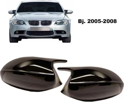 Produktbild von Spiegelkappen Spiegelabdeckung Cover Schwarz passend für BMW 3er E90 E91 E92 E93