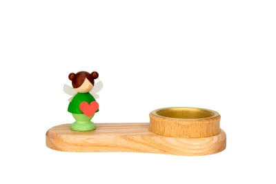 Obrázek produktu pro Stojánek na čajovou svíčku víla se srdcem barevný ŠxVxH 13x5x6cm NOVINKA