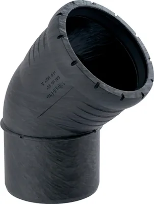 Produktbild von Geberit Silent-Pro, Bogen, 45 Grad, d125mm, 1 Stk.