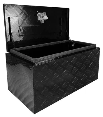 Immagine prodotto di Cassetta degli attrezzi, 76 x 41 x 36 cm, misura universale, resistente alle intemperie, chiusura di sicurezza, alluminio resistente