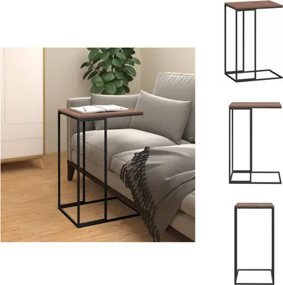 Zdjęcie produktu dla vidaXL Stolik boczny czarny 40x30x59 cm materiał drewnopochodny - Stoliki kawowe