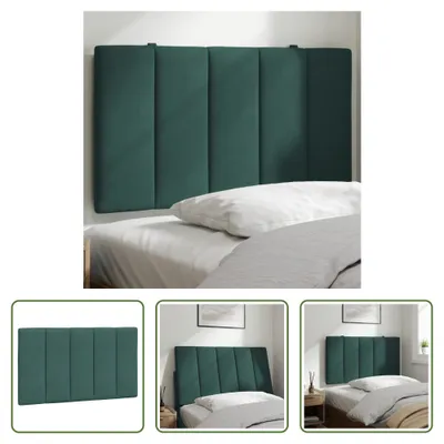 Produktbild von The Living Store Kopfteil-Kissen Dunkelgrün 80 cm Samt