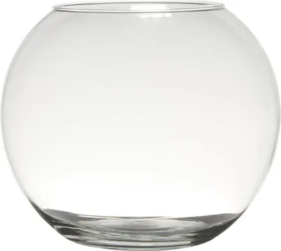 Produktbild von INNA-Glas Kerzen Kugelvase TOBI Earth aus Glas, klar, 23cm, Ø30cm - Kerzenglas