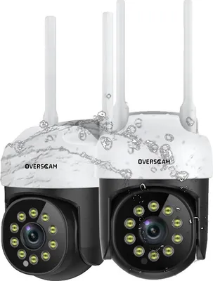 Immagine prodotto di Telecamera di sicurezza, risoluzione 5 MP, riconoscimento delle persone tramite IA, 2 telecamere, spina UE