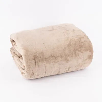 Produktbild von Kuscheldecke in Übergröße einfarbig beige 220x240cm