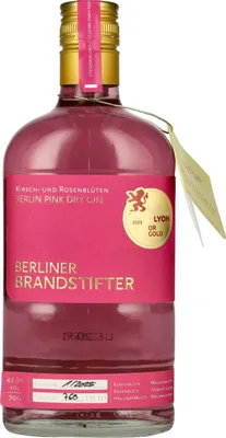 Image de Berliner Brandstifter Berlin Pink Dry Gin 43,3% Vol. 0,7l