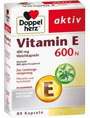 Produktbild von DOPPELHERZ Vitamin E 600 N Weichkapseln