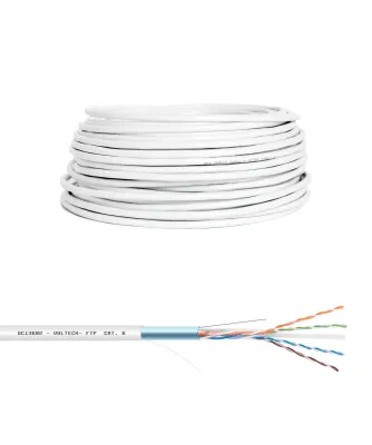 Imagen del producto de Vultech SC13602-50, 50 metros, Cat6, F/UTP (FTP), color blanco