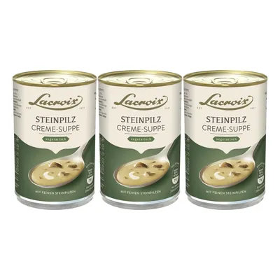 Obrázek produktu pro Lacroix hříbková krémová polévka aromatická lahodná krémová 400 ml 3 balení