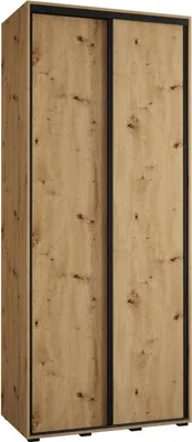 Produktbild von MEBLE KRYSPOL Davos 1 Schrank, zwei Türen - 235,2x100x60 cm - Artisan  Artisan Schwarz