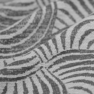Produktbild von Jacquard Stoff Miso, Geometrisches Muster, Grau, Polyester, 285 cm