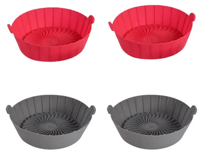 4er Set Silikonformen für Heißluftfritteuse, antihaftbeschichtet
