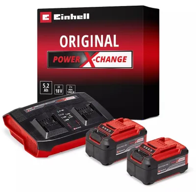 Image de Kit batteries et chargeur PXC – 2 x 5,2 Ah – Twincharger 3 A – Plateforme 18 V / 36 V