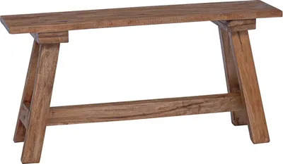 Image de vidaXL Banc Naturel 92 x 23,5 x 45,5 cm Bois massif Acajou