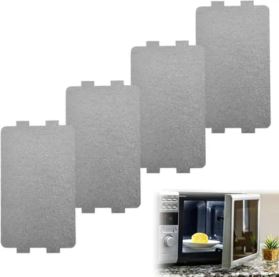 Productafbeelding van Magnetron onderdelen - Mica platen - Magnetron reparatie - Hoge temperatuur bestendig - 4 stuks - Grijs