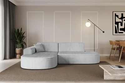 Produktbild von ALTDECOR Ecksofa in L-Form  MARI-L1 - 243x171x79,5 cm  Grau -  Corner Sofa Bett Eckcouch Couch  Wohnlandschaft Cauchsofa