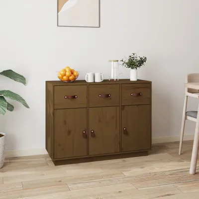 Immagine prodotto di vidaXL Credenza marrone miele 100x40x75 cm in legno di pino massiccio