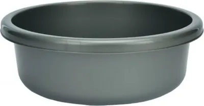 Produktbild von Runde Kunststoffschale Classic silber 9l