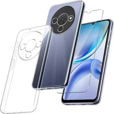 Obrázok produktu pre Pre ZTE Blade A76 5G – silikónové puzdro z TPU, priehľadné + ochranná fólia z tvrdeného skla H9