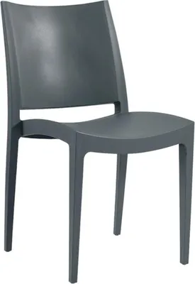 Image de Chaise de restaurant en POLYPROPYLENE Gris anthracite pour Exterieur