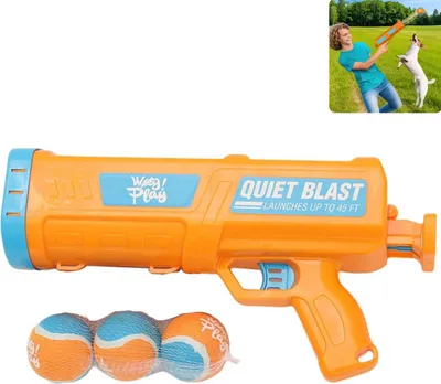 Produktbild von Ballwurfmaschine, Handlicher Hundetennisball Werfer – Automatisch, Outdoor, inkl. 3 Bälle