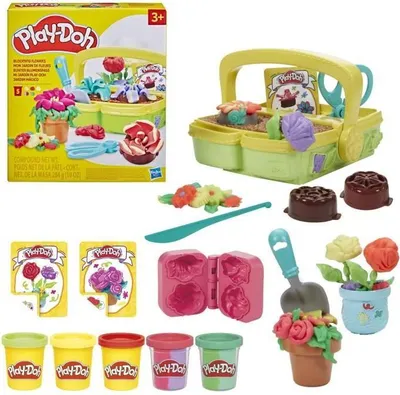 Produktbild von Play-Doh Mein Blumengarten, Modellierset, Inspiriert von Gartenarbeit und Natur, Kreatives Spielzeug, Ab 3 Jahren