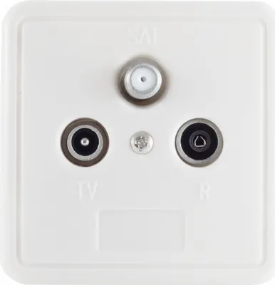 Produktbild von shiverpeaks BS83905-1SETW, Type F + Coaxical, 1 dB, Weiß, 1 Stück(e)