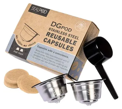 Image de Capsules réutilisables de Sealpod compatibles avec la NESCAFÉ® Dolce Gusto® Sealpod Duo Pack