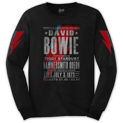 Produktbild von David Bowie Hammersmith Odeon Black 2XL T-Shirt