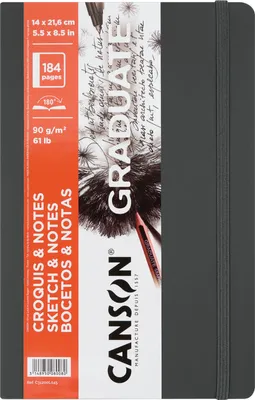 Obrázok produktu pre CANSON C31200L045 CANSON GRADUATE SKETCH & NOTES skicár, 140 x 216 mm