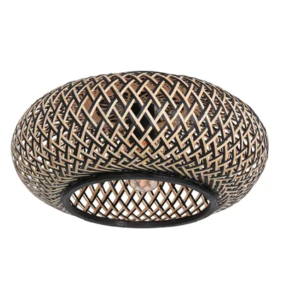 A close-up, studio shot of a ceiling light fixture.