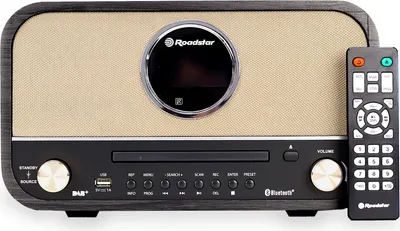 Image de Roadstar HRA-1782ND+BK, Mini système audio domestique, Noir, 1 disque, 30 W, 240 W, DAB, DAB+, FM
