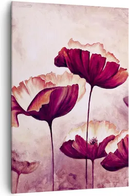 Produktbild von Bild auf Leinwand - Leinwandbild - Einteilig - Mohn Blume Wiese - 70x100cm - Wand Bild - Wanddeko - Wandbilder - Leinwanddruck - Wanddekoration - Leinwand bilder - Wandbild - PA70x100-3934