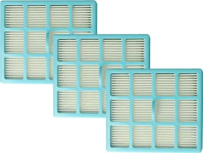 Produktbild von vhbw 3 Staubsaugerfilter kompatibel mit ETA Latimo 1486 Staubsauger - HEPA-Filter Blau Weiß