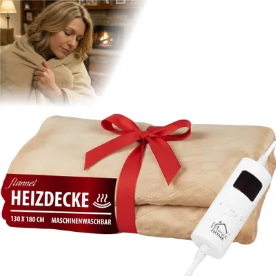 Produktbild von Decke MagicHome, Heiz-, Flanell, beige, 180x130 cm