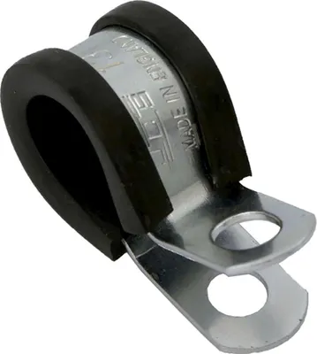 Produktbild von Talamex Gasrohrschellen P-clips Mit Gummieinlage 4 Einheiten Schwarz  Schwarz One Size