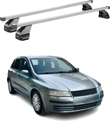 Produktbild von Menabo Dachträger Grundtäger für Fiat Stilo 2001-2010 3tür 75kg Stahl Silber 2x