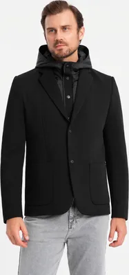 Produktbild von Ombre Clothing Übergangsjacke für Männer Jamalr schwarz M