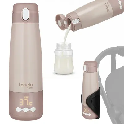 Obrázok produktu pre Ohrievač fliaš Lionelo Thermup Bottle 350 ml, prenosný, 5 teplotných stupňov, termofunkcia, USB-C, rýchle ohrievanie, udržiavanie teploty až 20 hodín