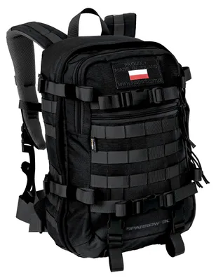 Zdjęcie produktu dla WISPORT RUCKSACK SPARROW 30 II BLACK SAS PLUS Ergonomiczny, MOLLE, 1300 g, 30 L