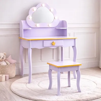 Obrázek produktu pro Dětský toaletní stolek Baninni Cloudy fialový