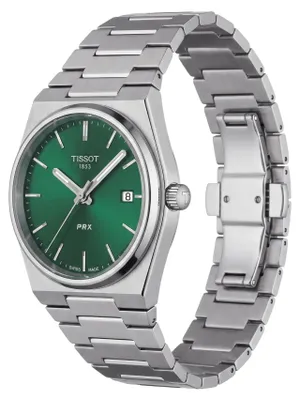 Produktbild von Tissot PRX 35 Quarzuhr Grün Edelstahl T137.210.11.081.00