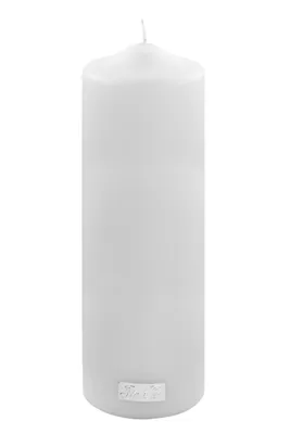 Produktbild von Fink CANDLE, metallic Stumpenkerze, Paraffin, weiß, L. 8 cm, B. 8 cm, H. 25 cm, D. 8 cm Höhe: 25.00 cm Breite: 8.00 cm Tiefe: 8.00cm Durchmesser: 8.00 cm 123838