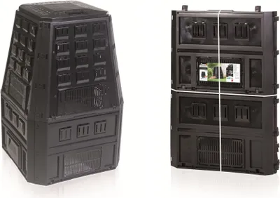 Image de Kompostér EVOGREEN 850 l bez balení - barva: černá