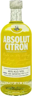 Obrázok produktu pre Absolut 70070220, 0,7 L, 40%, Švédsko, Citrón, 70 kcal, 78 kcal