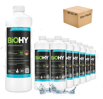 Produktbild von BiOHY Intensivreiniger 12x1L Kraftreiniger Fettlöser Universal Konzentrat